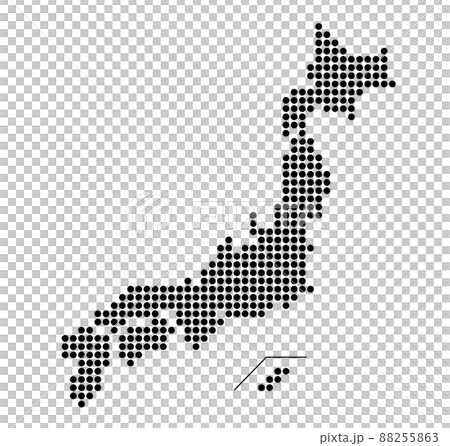 ドットの日本地図 88255863