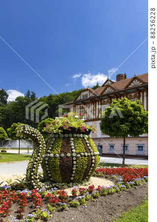 Luhacovice, picturesque spa town in Southern Moravia, Czech Republic 88256228