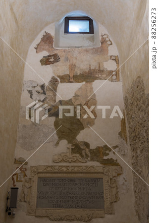 Sanctuary of San Michele Arcangelo, UNESCO site, Monte Santangelo, Puglia, Italy 88256273