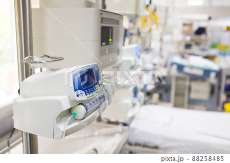 Hospital ward with respirators Hospital ward with respirators 88258485