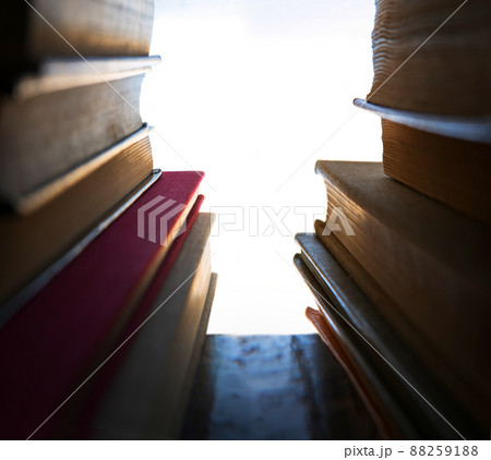 Old books on shelf. Ancient background Old books on shelf. Ancient background 88259188