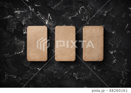 Three kraft business cards Three kraft business cards 88260161