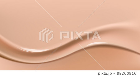 Realistic foundation creamy texture for beauty products ad, 3d effect. Foundation liquid design 88260916