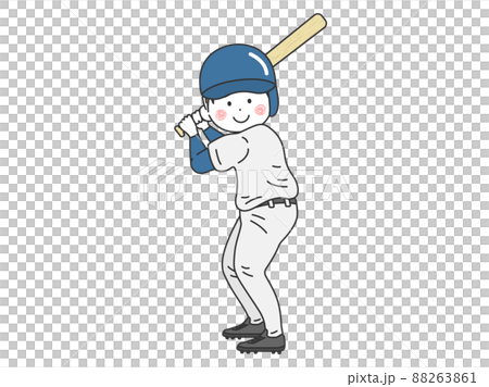 野球のバッターのイラスト 88263861