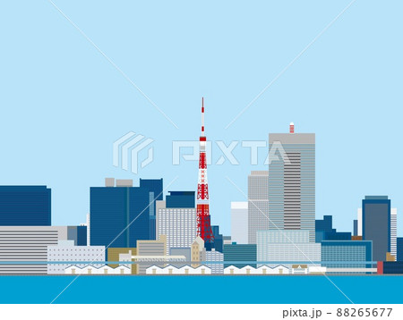 東京　東京タワー　都市風景 88265677