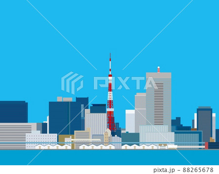 東京　東京タワー　都市風景 88265678