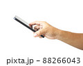 Holding the phone by upside down hand to scan. 88266043