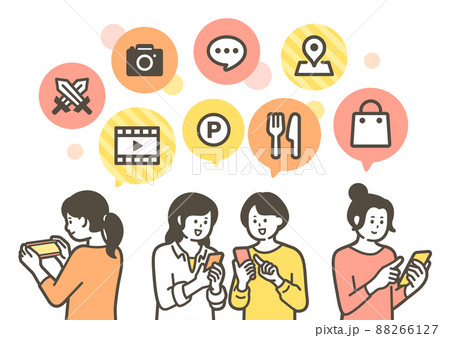 スマートフォンとアプリケーション 88266127