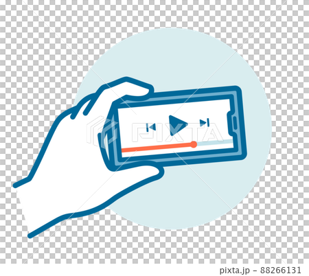 スマートフォンでの動画視聴 スマートフォンでの動画視聴 88266131