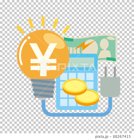 Image illustration of electricity bill 88267415