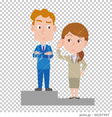 男女の格差のイメージ 男女の格差のイメージ 88267497