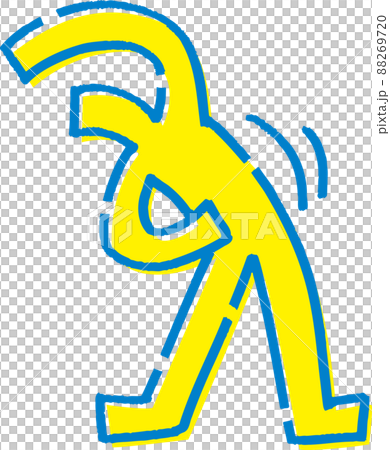 Stickman doing gymnastics Stickman doing gymnastics 88269720