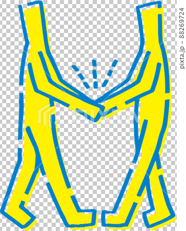 火柴人握手 88269724