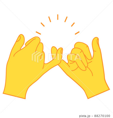 Pinky promise hands gesturing icon Pinky promise hands gesturing icon 88270100