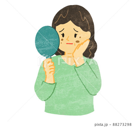 シミ　肌荒れに悩む　中高年　テクスチャ有り 88273298