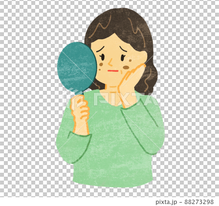 シミ　肌荒れに悩む　中高年　テクスチャ有り 88273298