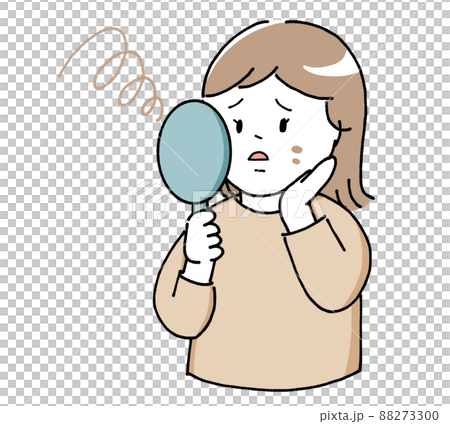 Women suffering from rough skin Women suffering from rough skin 88273300