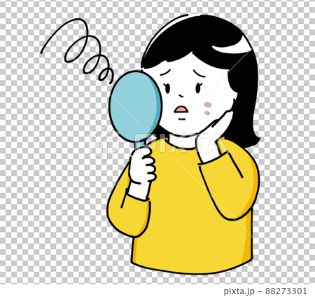 Women suffering from rough skin Women suffering from rough skin 88273301