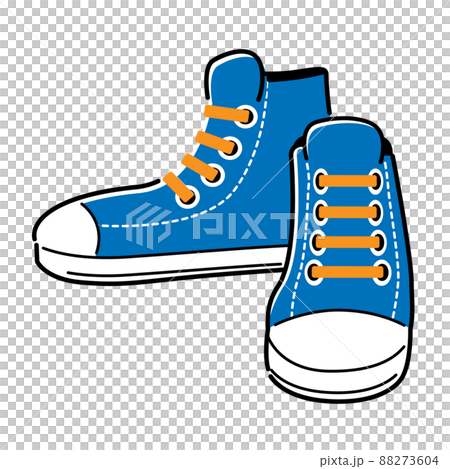 ハイカットスニーカーのイラストのイラスト素材 [88273604] - PIXTA