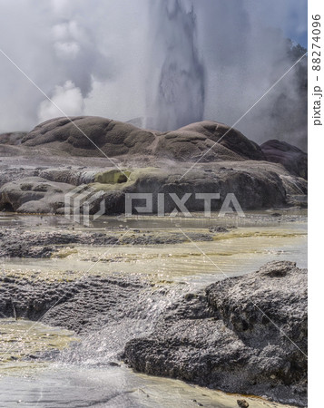 ニュージーランド テプイア ポフツ間欠泉 / Pohutu Geyser, Te Puia, NZ ニュージーランド テプイア ポフツ間欠泉 / Pohutu Geyser, Te Puia, NZ 88274096