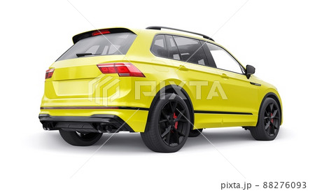 Compact sports city SUV for exciting driving, for work and family on a white isolated background. 3d rendering. Compact sports city SUV for exciting driving, for work and family on a white isolated background. 3d rendering. 88276093