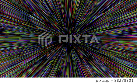 Abstract colored background 3d. Multicolor lines and shapes on an empty black background. Abstract colored background 3d. Multicolor lines and shapes on an empty black background. 88278301