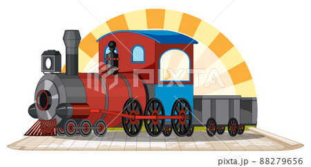 Train with natural scene 88279656