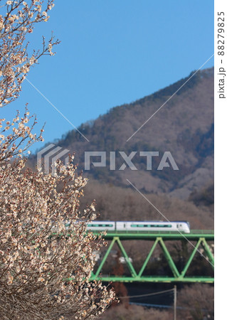 早春の中央本線を駆け抜けるE353系電車の特急列車_2022/3/5撮影 早春の中央本線を駆け抜けるE353系電車の特急列車_2022/3/5撮影 88279825