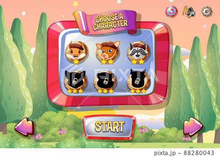 Animal collecting game template 88280043