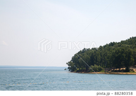 Angara river embankment and city beach of Irkutsk Angara river embankment and city beach of Irkutsk 88280358