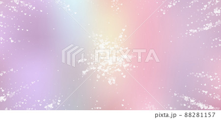 White heart love confettis. Valentine's day explosion authentic background. Falling transparent hearts confetti on pinkish background. Delightful vector illustration. White heart love confettis. Valentine's day explosion authentic background. Falling transparent hearts confetti on pinkish background. Delightful vector illustration. 88281157