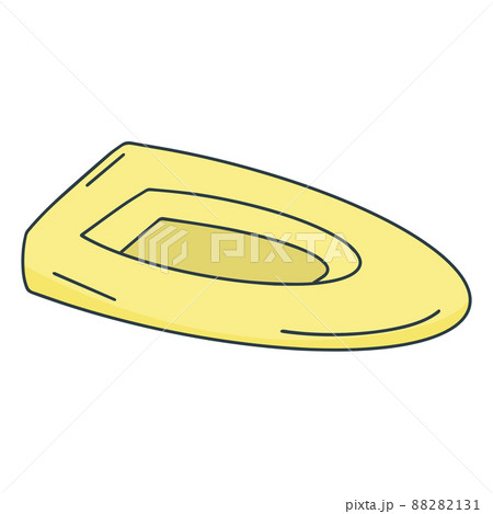 Inflatable boat isolated doodle style 88282131