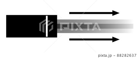 レーザの光の進み方 88282637