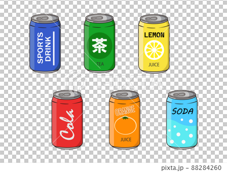 缶ジュース　イラストセット 88284260