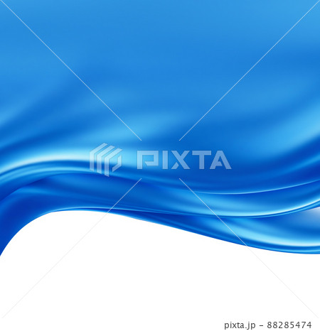blue silk waves 88285474
