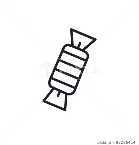Candy or sweet icon. Isolated vector line icons 88286414