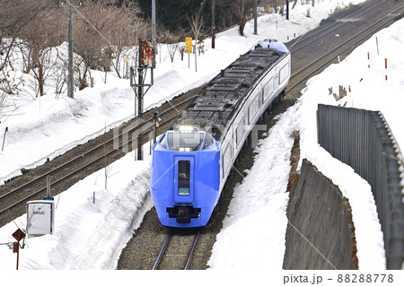 室蘭本線 礼文ー小幌 JR北海道 キハ281系 北斗 室蘭本線 礼文ー小幌 JR北海道 キハ281系 北斗 88288778