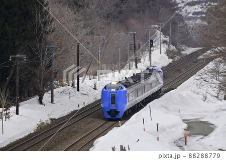 室蘭本線 礼文ー小幌 JR北海道 キハ281系 北斗 室蘭本線 礼文ー小幌 JR北海道 キハ281系 北斗 88288779