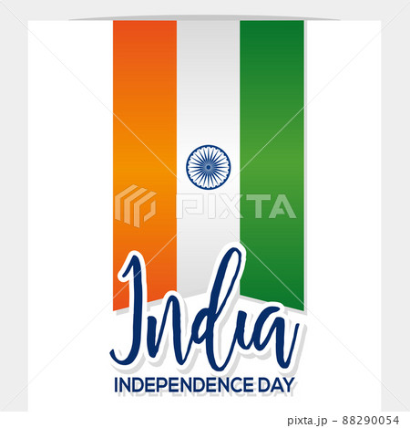 Isolated flag India independence day vector illustration 88290054