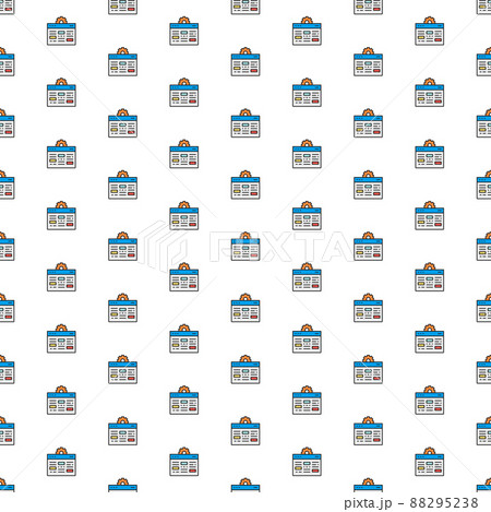 Vector webpage with gear, browser repair, website optimization pattern with various icons. 88295238
