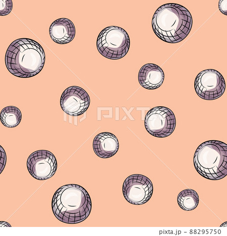 Glass balls seamless pattern. Decorative shapes background. Glass balls seamless pattern. Decorative shapes background. 88295750