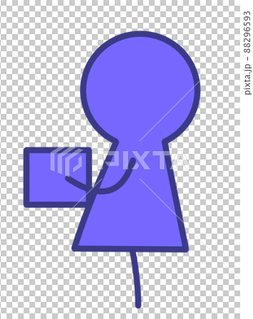 荷物を運ぶ棒人間のイラスト素材 荷物を運ぶ棒人間のイラスト素材 88296593