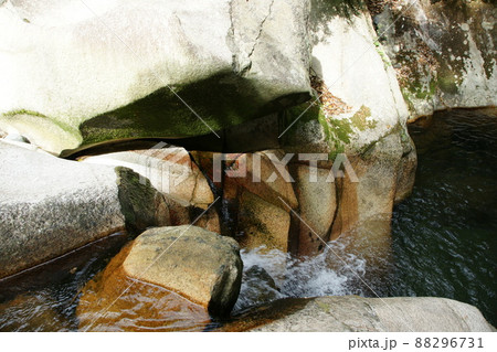 鳥取　四季の散歩　赤波川の甌穴 88296731