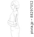 タトゥー女子　月 88297052