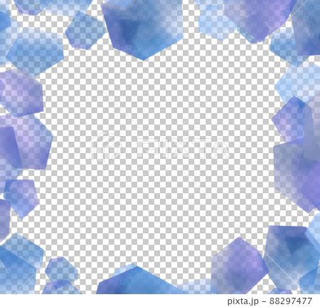 Hand-painted watercolor style, glitter transparent icy frame Hand-painted watercolor style, glitter transparent icy frame 88297477