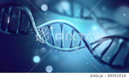 blue DNA strand blue DNA strand 88301019