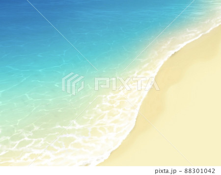 波打ち際・砂浜の背景素材 88301042