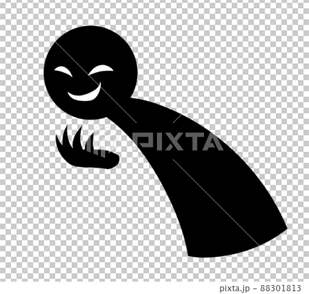 Silhouette material of villain image of ridiculous image Silhouette material of villain image of ridiculous image 88301813