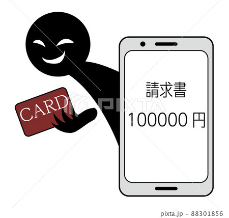 クレジットカードの不正利用のイメージの素材 88301856