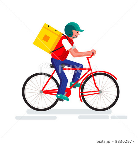 Online delivery service concept, Warehouse,  bicycle 88302977